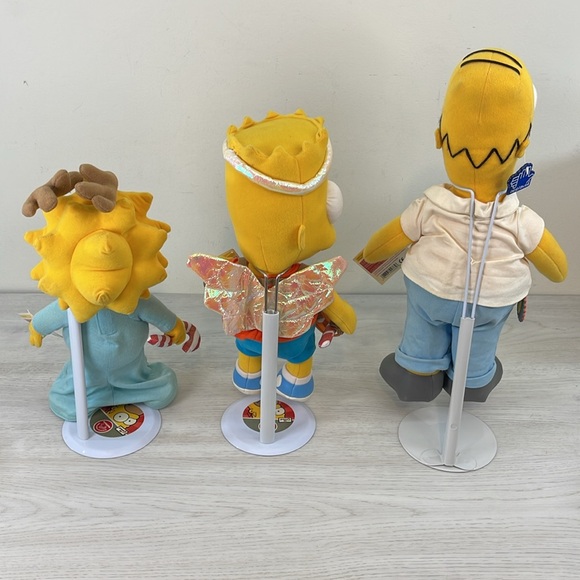 The Official Simpsons Holiday Plush Set-Homer-Bart-Maggie - Picture 3 of 14